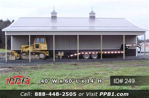 40x60x14 pole barn kit cost